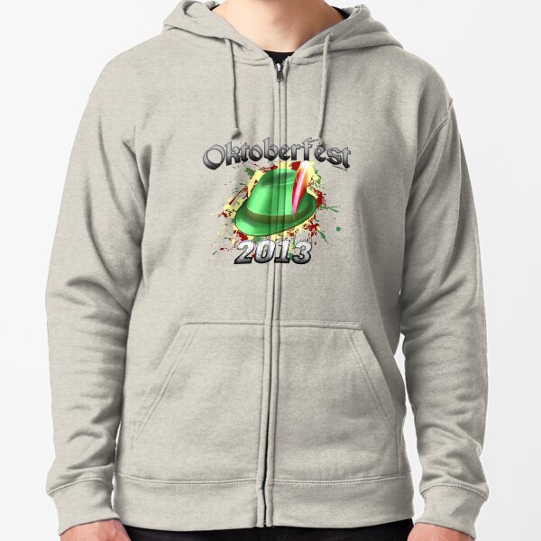 Oktoberfest German Hat 2013 Zipped Hoodie