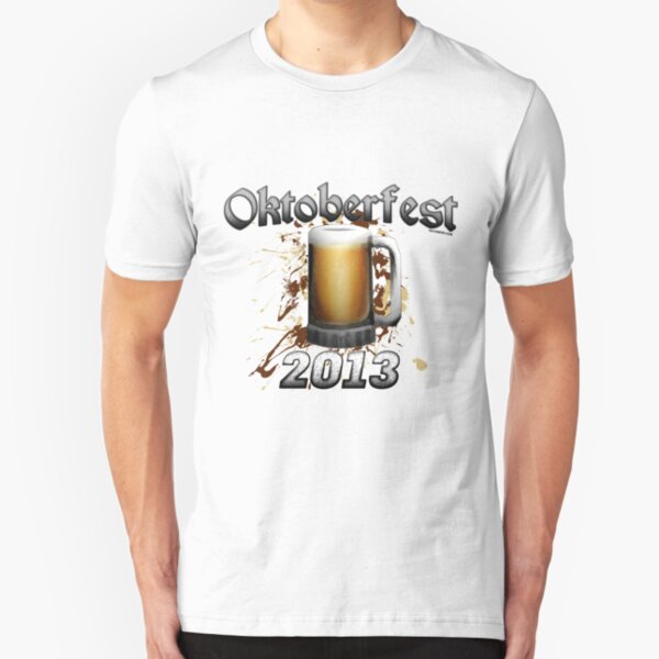 Oktoberfest Beer Mug 2013 Slim Fit T-Shirt
