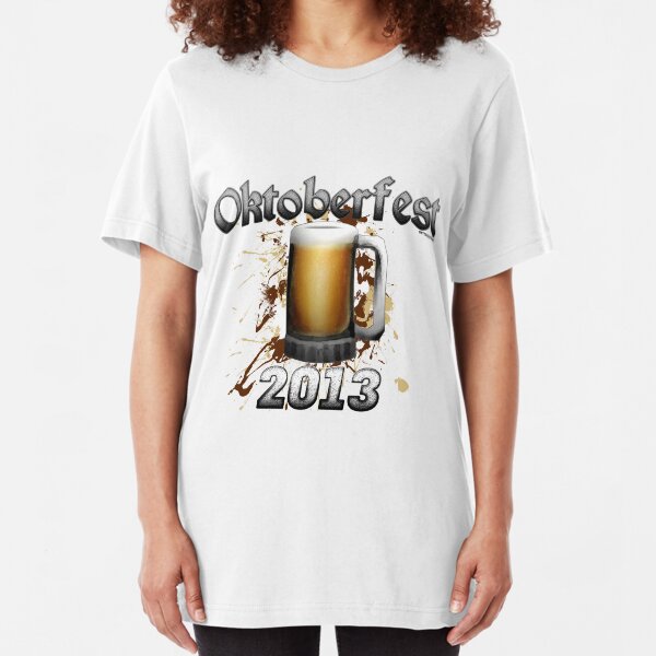 Oktoberfest Beer Mug 2013 Slim Fit T-Shirt