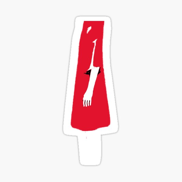 Painting style Red Dress Sticker