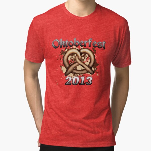 Oktoberfest Pretzel 2013 Tri-blend T-Shirt