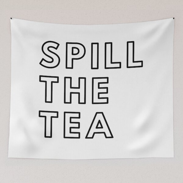 Item preview, Spill the Tea Black designed and sold by seesaw-clothing.