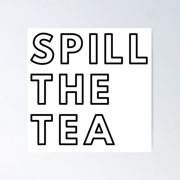 Item preview, Spill the Tea Black designed and sold by seesaw-clothing.