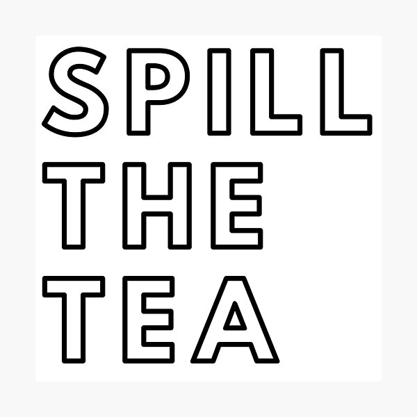 Item preview, Spill the Tea Black designed and sold by seesaw-clothing.