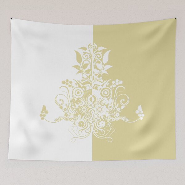 Item preview, Dual color white and gold swirly designed and sold by Anteia.