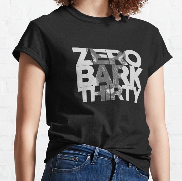 Zero Bark Thirty Belgian Malinois Military Dog Unit K-9 Classic T-Shirt