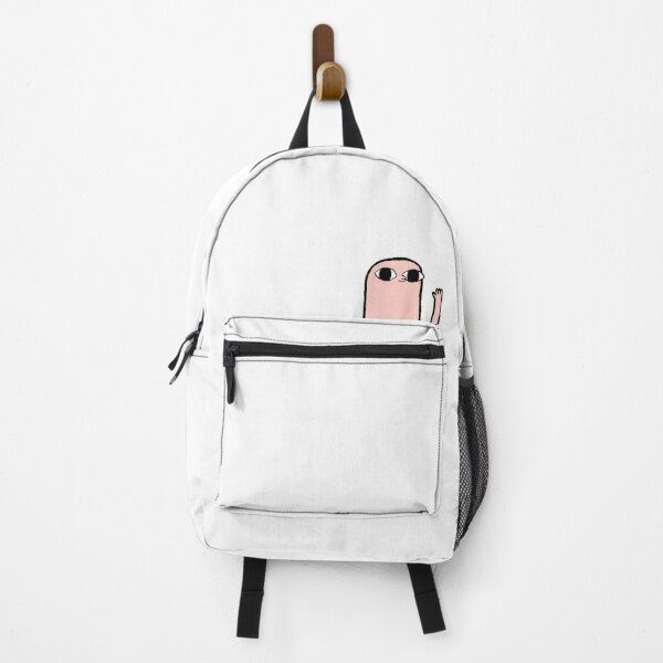 little white backpack