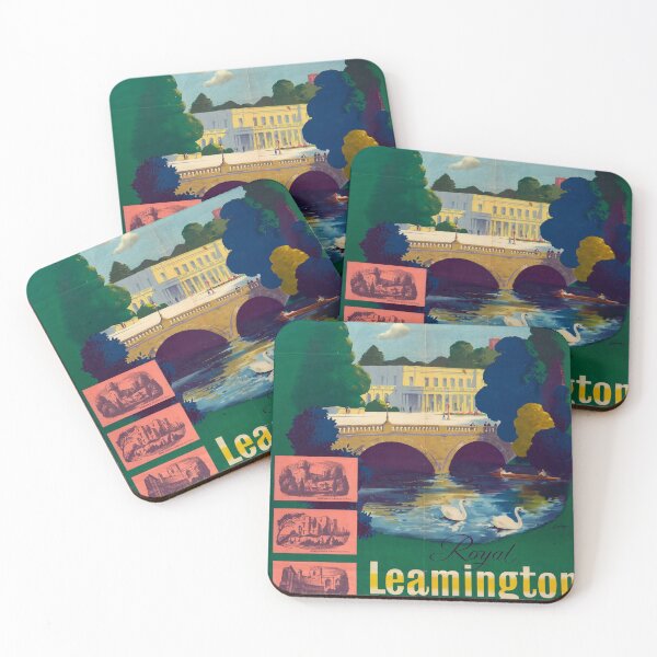 Item preview, Leamington Spa vintage travel poster designed and sold by stickart-marek.