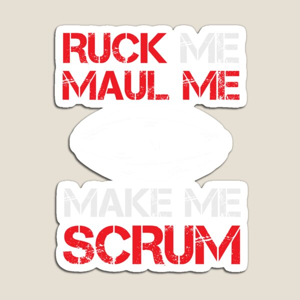 Rugby Ball Ruck Me Maul Me Rugby Player Magnet