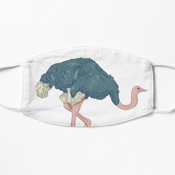 Elegant Ostrich Flat Mask