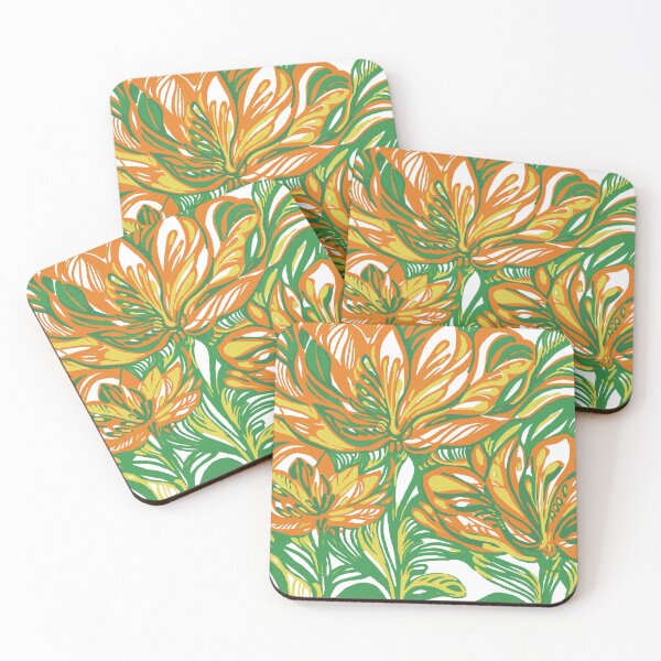 Item preview, Orange Blooms  designed and sold by Amanda Klimek.