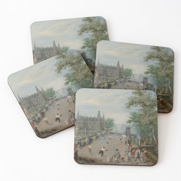 Item preview, A Jeu de Paume Before a Country Palace - Adriaen van de Venne designed and sold by themasters.