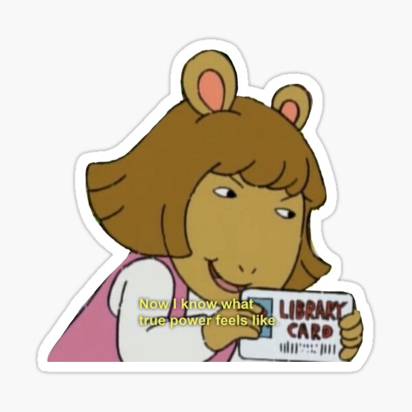 Arthur Library Card Printable