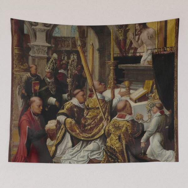 Item preview, The Mass of Saint Gregory the Great - Adriaen Ysenbrandt designed and sold by themasters.
