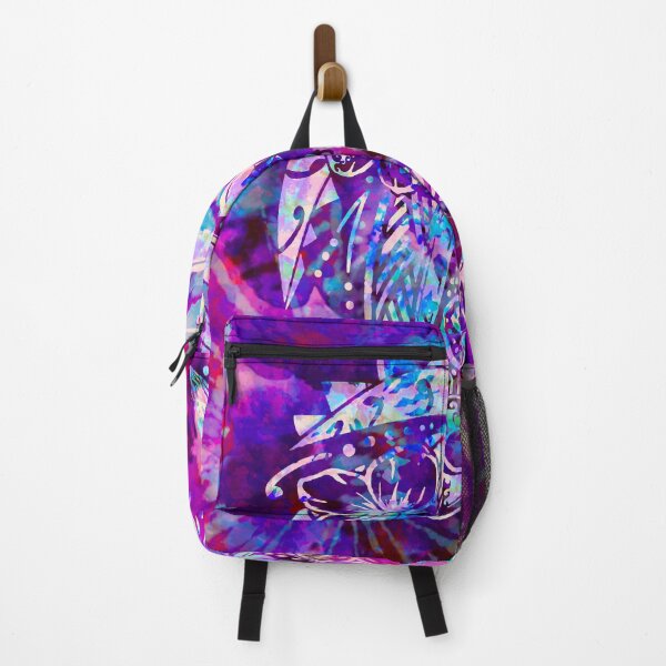 Aperçu de l'œuvre Tie Dye Fleurs Tribales Polynésiennes créée et vendue par sunnthreads.