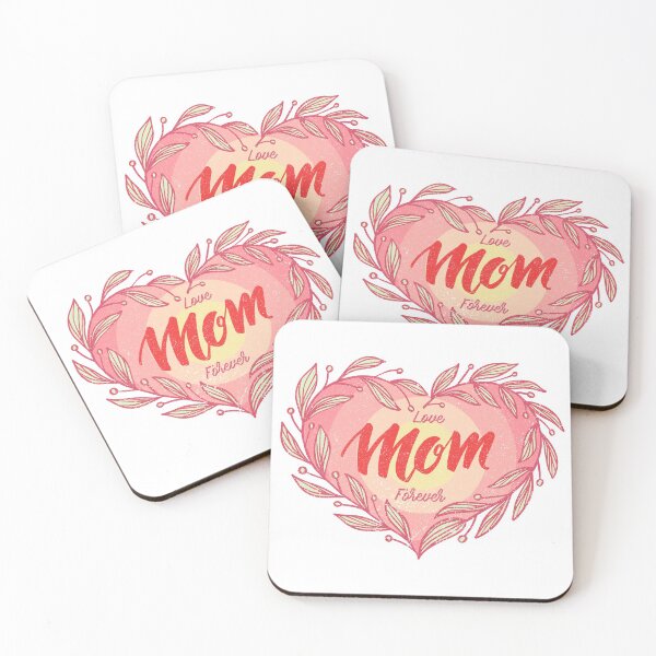 Item preview, Love mom forever in heart leaf. designed and sold by ShutterKapan.