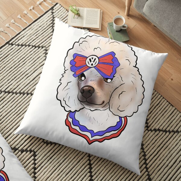 Cute Dog Design Transparent Floor Pillow