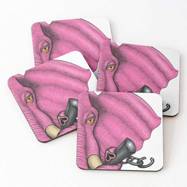 Item preview, The Elephant and the Chain-Pink designed and sold by tayearted.
