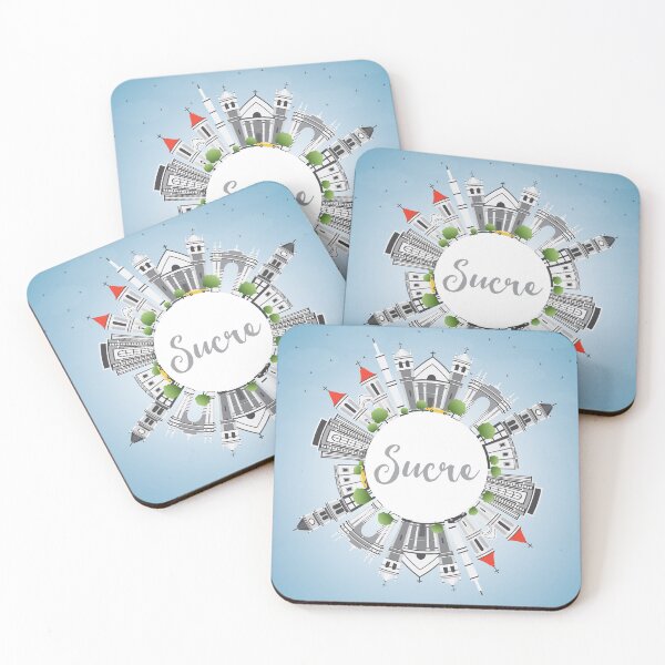 Item preview, Sucre Bolivia Skyline with Color Buildings designed and sold by Igor Sorokin.