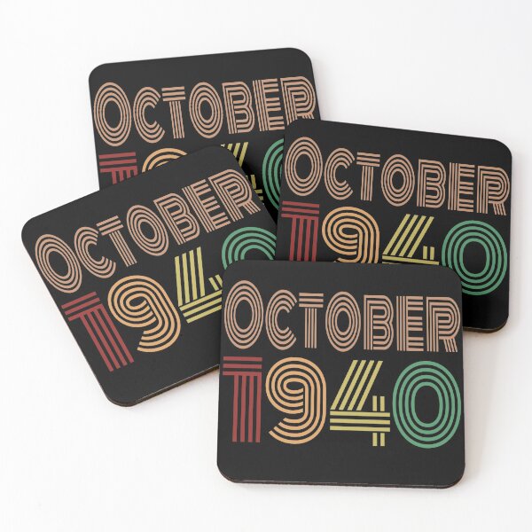 Happy 80th Birthday Coasters for Sale Redbubble