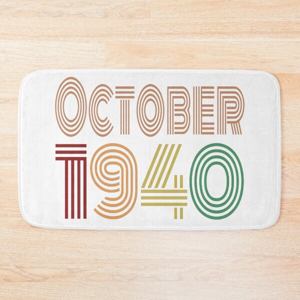 Item preview, Happy 80th Birthday, Happy Eighties Birthday, born in October 1940 designed and sold by marosharaf.