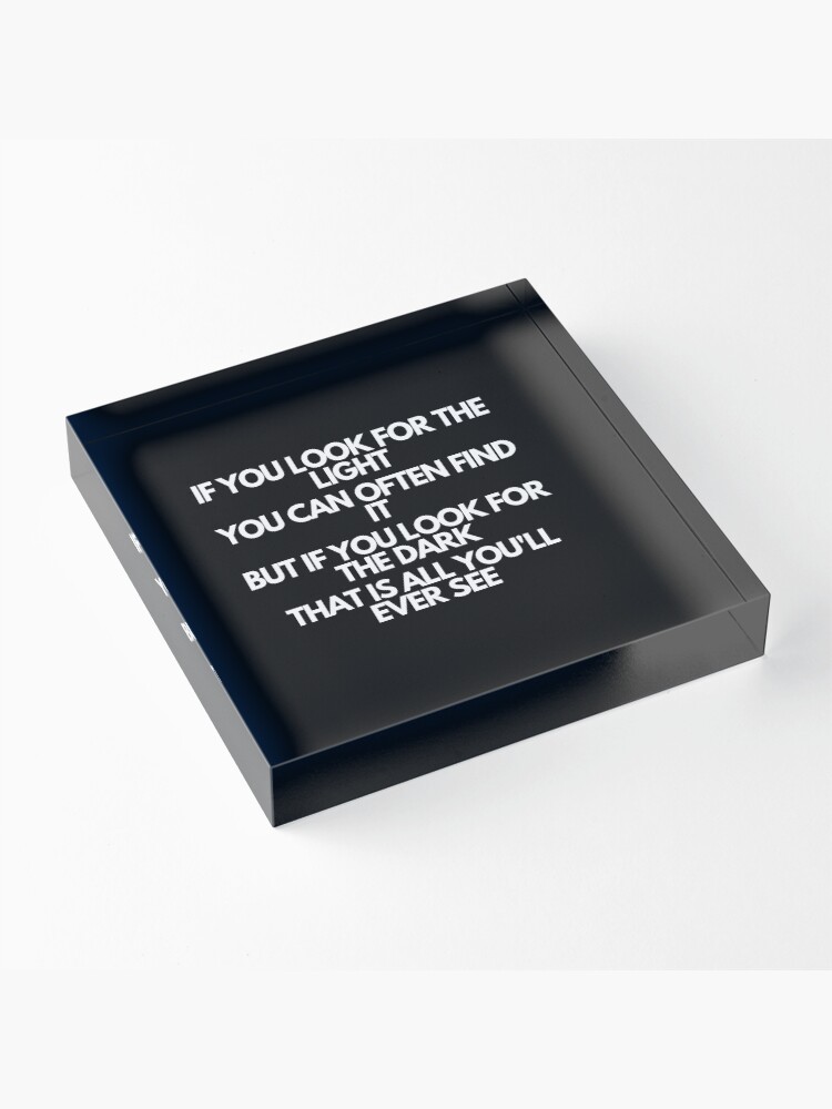 Alternate view of avatar - uncle iroh quote Acrylic Block