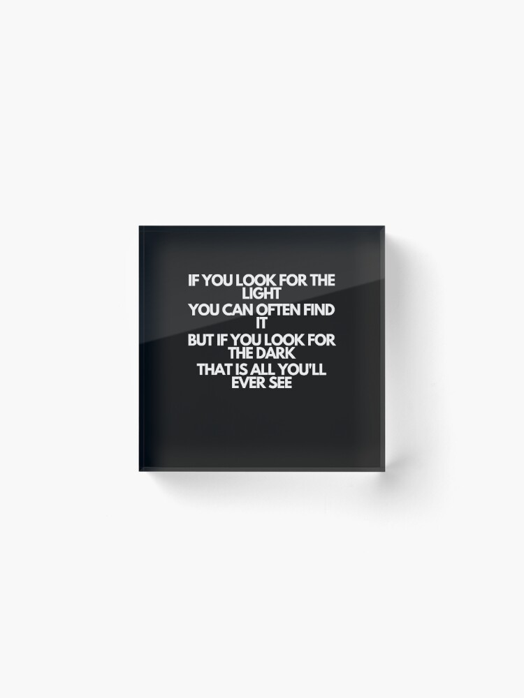 Alternate view of avatar - uncle iroh quote Acrylic Block