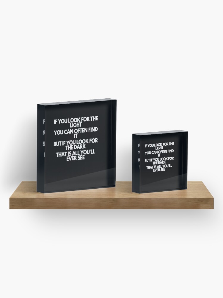 Alternate view of avatar - uncle iroh quote Acrylic Block
