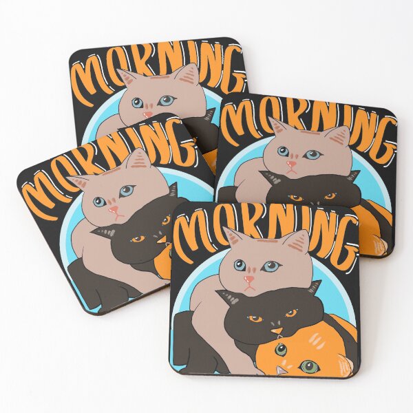 Item preview, Morning Funny Gangster Cat designed and sold by taby2you.