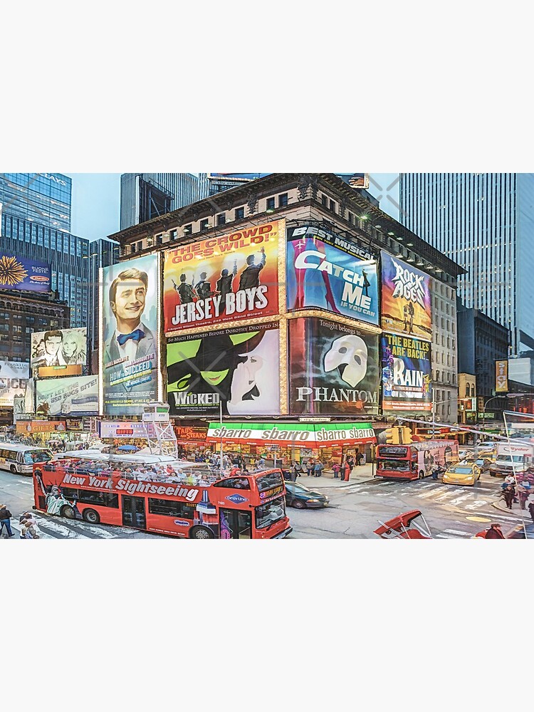 Times Square III (colour pen & ink) by RayW
