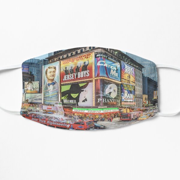 Times Square III (colour pen & ink) Mask
