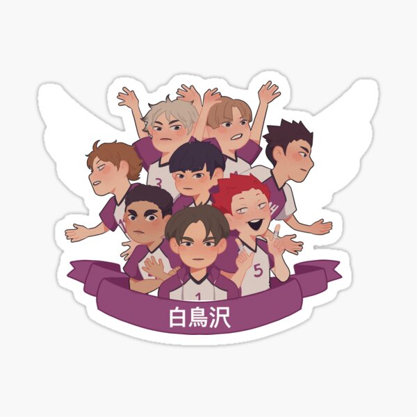 Item preview, Shiratorizawa Chibi Sticker designed and sold by miintee.