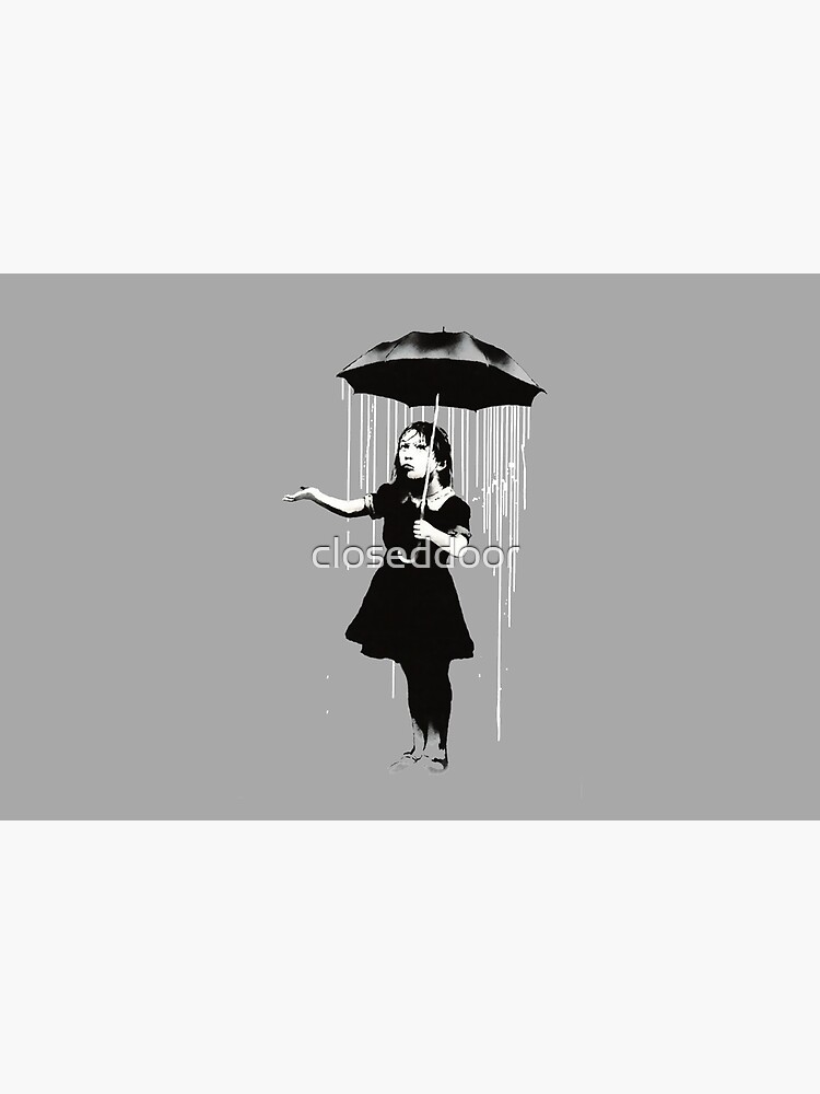 Banksy Rain by closeddoor