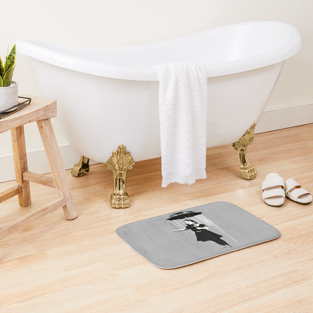 Banksy Rain Bath Mat