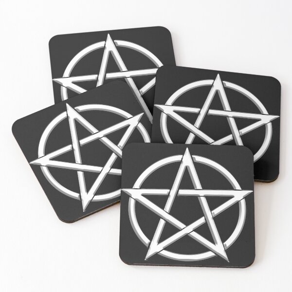 Item preview, White Pentacle wicca symbol for when you're feeling Witchy designed and sold by Ataraxia  Apparel.