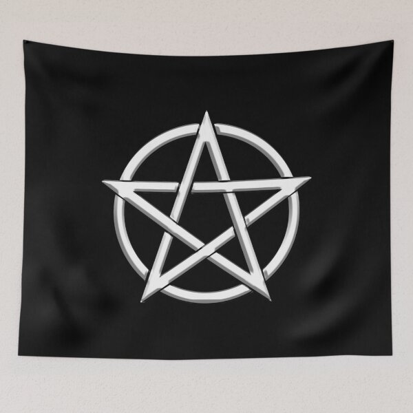 Item preview, White Pentacle wicca symbol for when you're feeling Witchy designed and sold by Ataraxia  Apparel.