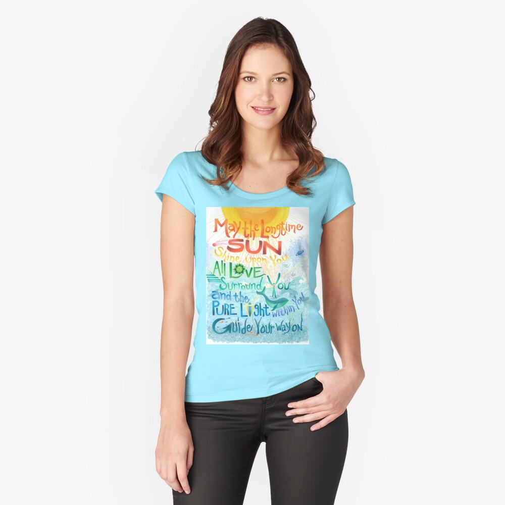 Item preview, Fitted Scoop T-Shirt designed and sold by ShabadAtma.