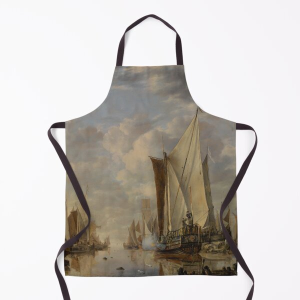 Item preview, Shipping in a Calm at Flushing with a States General Yacht Firing a Salute - Jan van de Cappelle designed and sold by themasters.