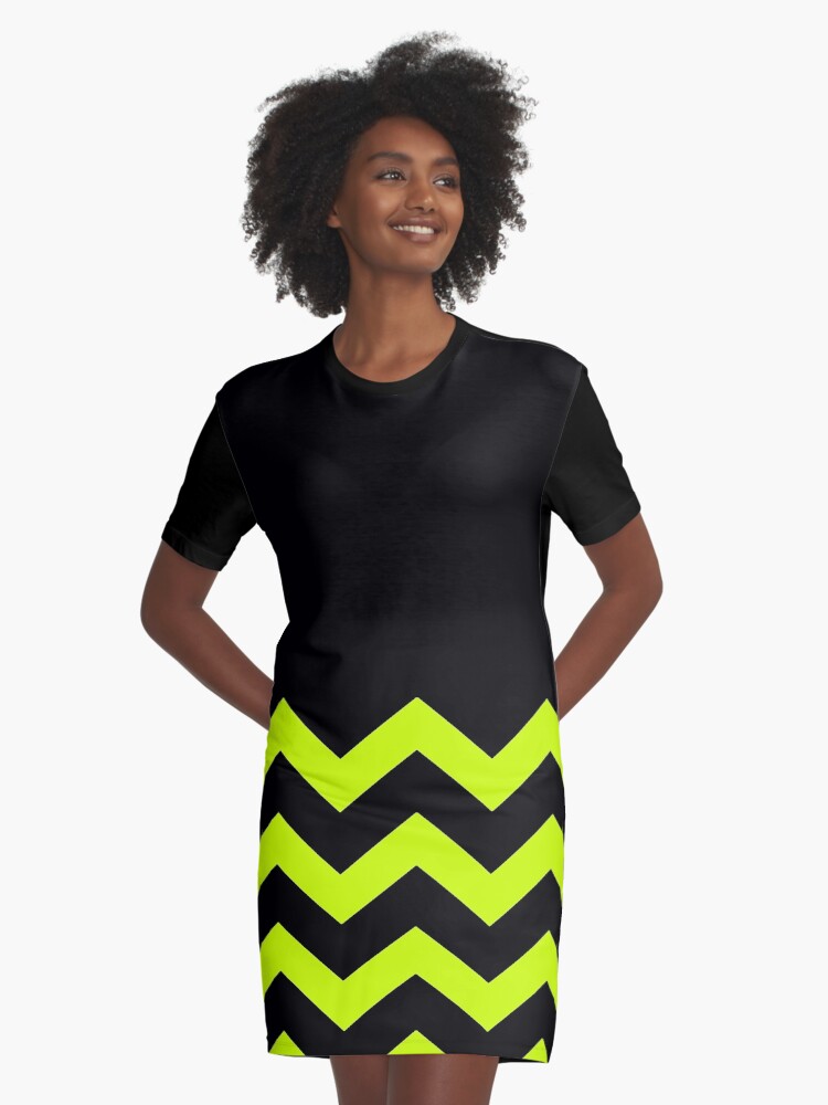 Neon yellow t shirt dress best sale