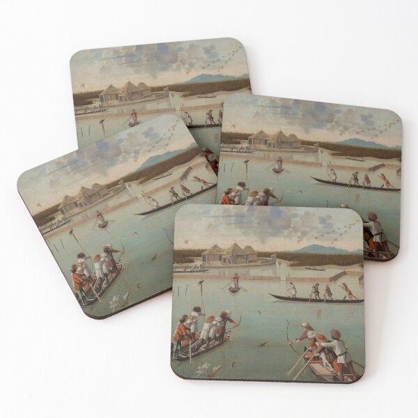 Item preview, Hunting on the Lagoon (recto); Letter Rack (verso) - Vittore Carpaccio designed and sold by themasters.