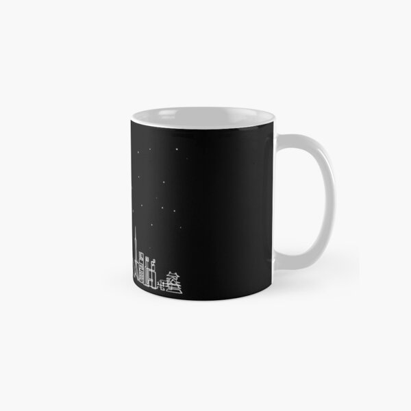 Skyline de Tokyo de noche Taza clásica