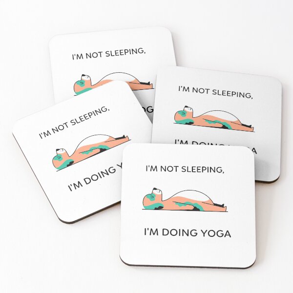 Item preview, I'M NOT SLEEPING, I'M DOING YOGA designed and sold by Ashalcheema.