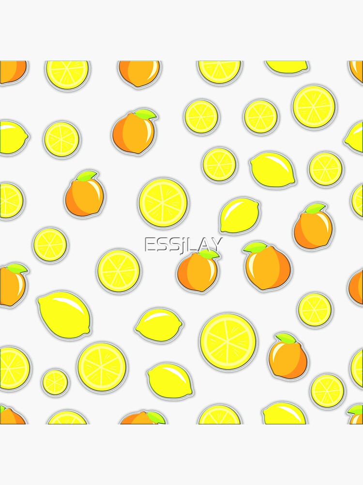 "oranges and lemons" Sticker by ESSjLAY Redbubble