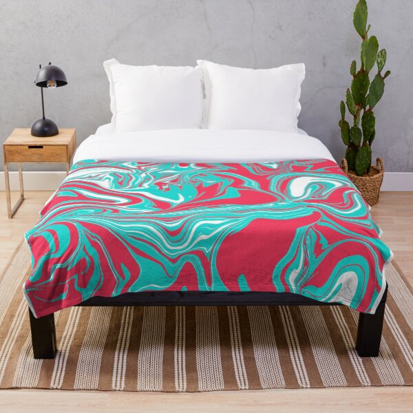 Artikelvorschau, Türkis Pink und Weiß 90er Jahre Fiesta entworfen und verkauft von WildNClassyFun.