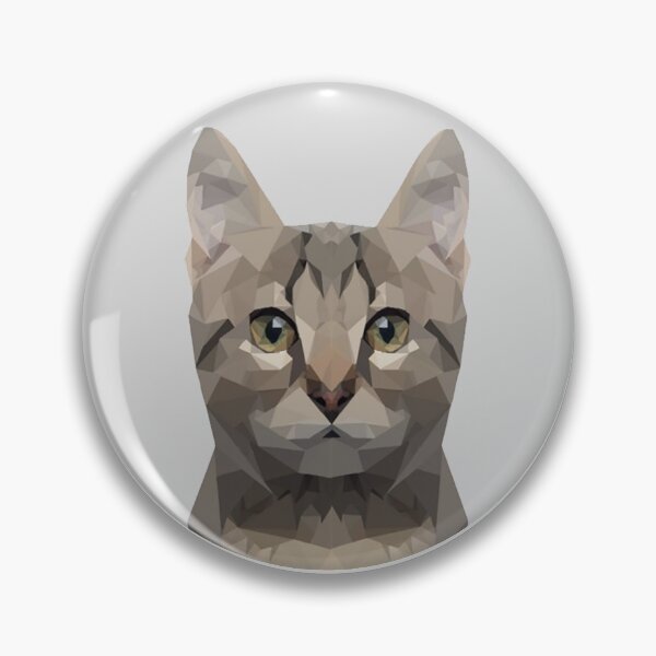Item preview, Low Poly Geometric Cat designed and sold by retardedcat1231.