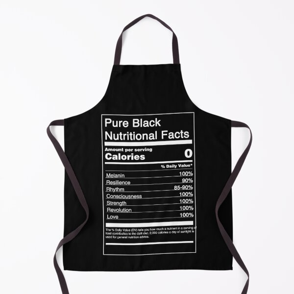 Item preview, Pure Black Nutritional Facts designed and sold by ToyoTees.