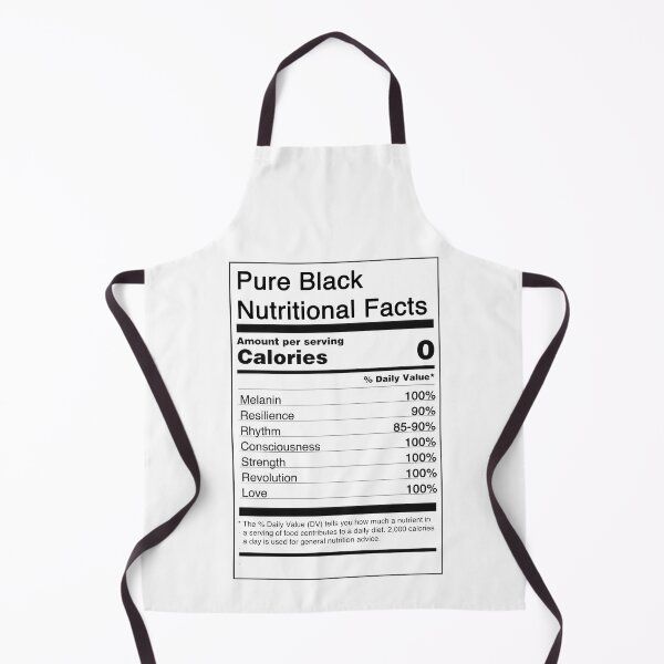 Item preview, Pure Black Nutritional Facts designed and sold by ToyoTees.