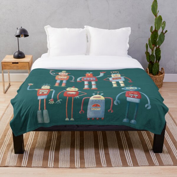 Item preview, Robots Retro Vintage designed and sold by squirrell.