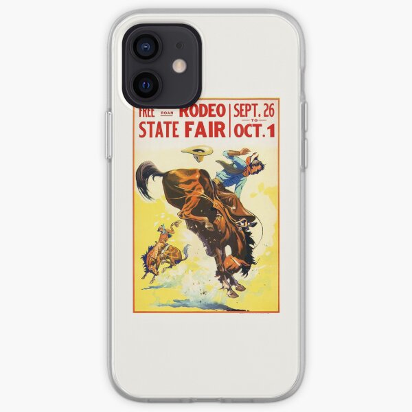 Vintage 1930s Rodeo Poster Restored iPhone Soft Case
