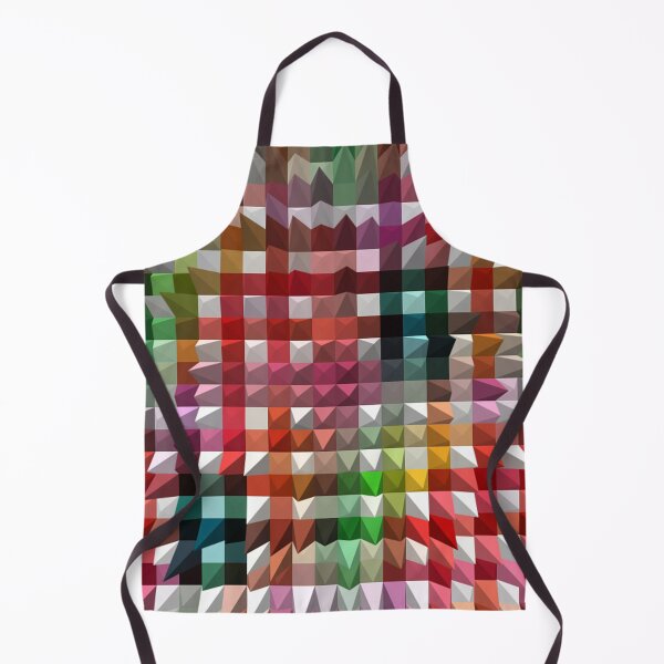 Item preview, BRICK MULTICOLORED-TILED - MOUNTAIN TRIANGLE DESIGNER PATTERN designed and sold by ozcushionstoo.